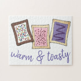 Quebra-cabeça Comida de pastelaria quente e sofisticada do café 