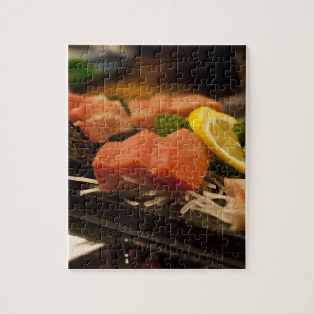 Quebra-cabeça Comida de Peixes do Partido do Atum do Horário de  (Vertical)