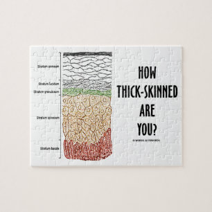 Quebra-cabeça Como Grosso-Descascar é você? (Camadas da pele da