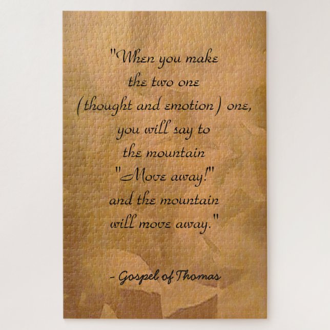 Quebra-cabeça Como Rezar Evangelho De Thomas (Vertical)