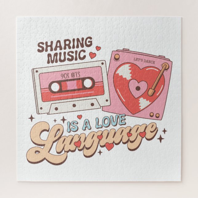 Quebra-cabeça Compartilhar Música de Valentine É Uma Linguagem d (Vertical)