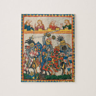 Quebra-cabeça Competiam medieval, século XIV