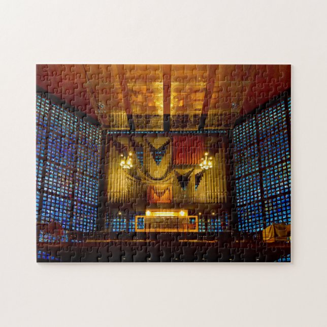 Quebra-cabeça complicado da igreja de Berlim (Horizontal)