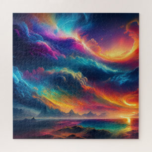 Quebra-cabeça Composição Abstrata de uma Tempestade Perfeita de
