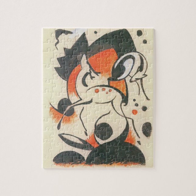Quebra-cabeça Composição com Dois Veados de Franz Marc (Vertical)