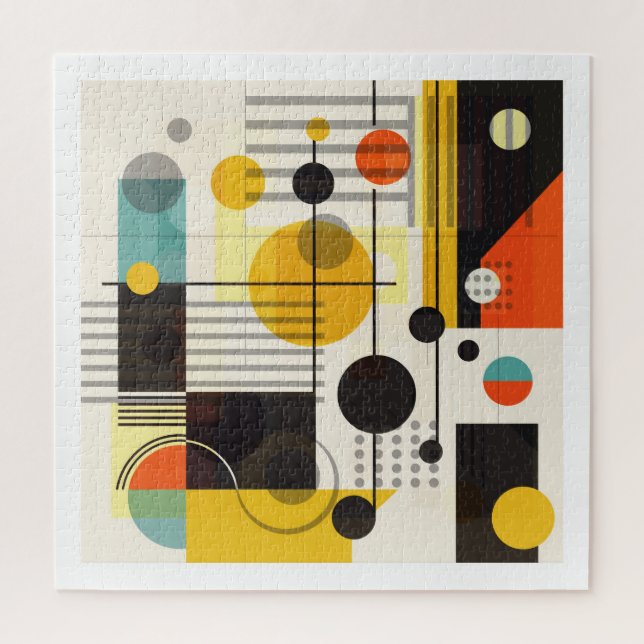 Quebra-cabeça Composição de formas geométricas coloridas (Vertical)