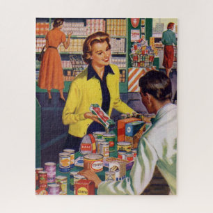 Quebra-cabeça Compro da Loja de Produtos Retroativos da Vintage