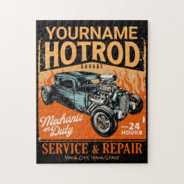 Quebra-cabeça Compro Mecânico NOME Personalizado da Garagem de H