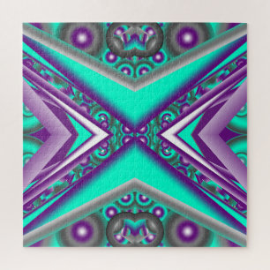 Quebra-cabeça Concentrado Circulado Até O Ponto Abstrato