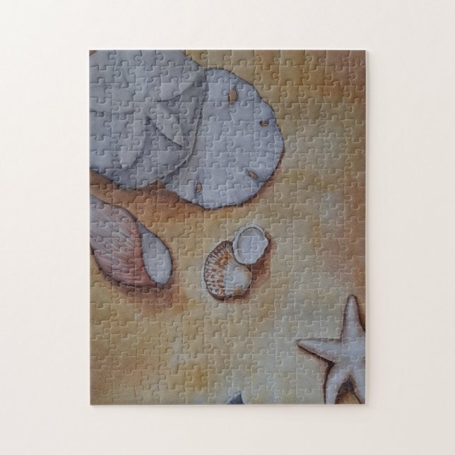 Quebra-cabeça Conchas na costa (Vertical)