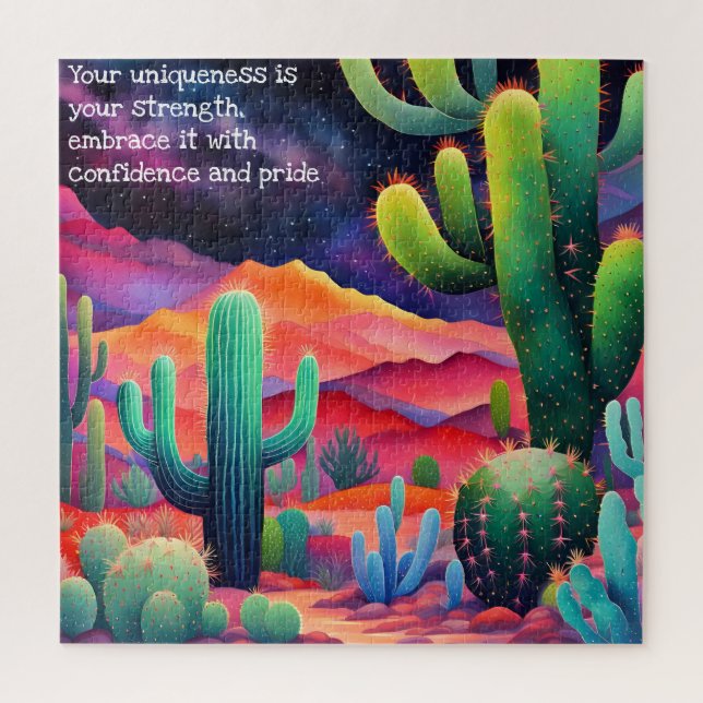 Quebra-cabeça Confiança Inspiradora no Deserto (Vertical)