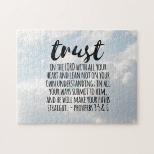 Quebra-cabeça Confiança no Lorde Proverbs 3:5-6