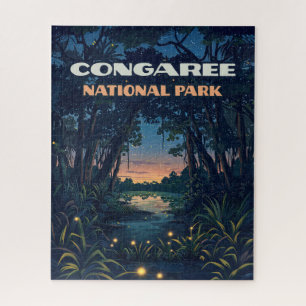 Quebra-cabeça Congaree National Park Swamp South Carolina Retro