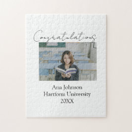 Quebra-cabeça Congratulations photo graduate name university yea