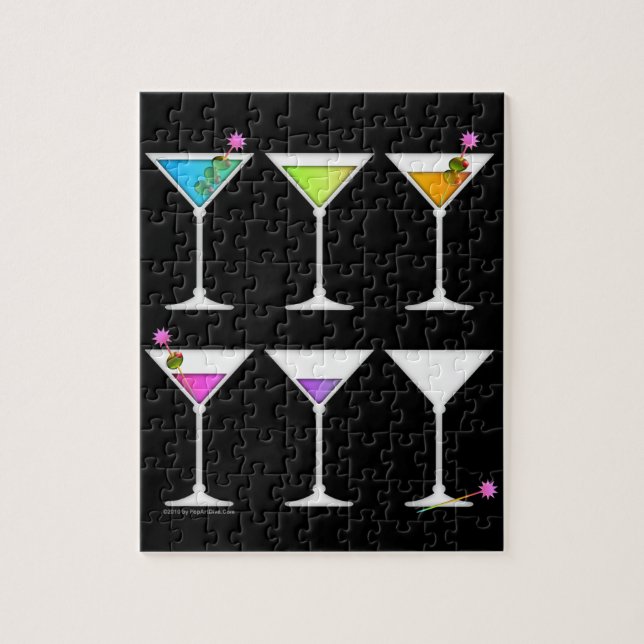 Quebra-cabeça CONJUNTO DE PRESENÇA DESAPARECENDO MARTINI ou PUZZ (Vertical)