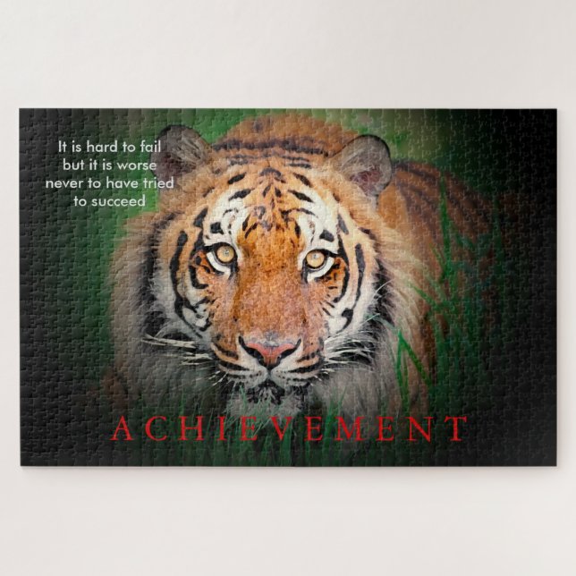 Quebra-cabeça Conquista Motivacional Tiger (Horizontal)
