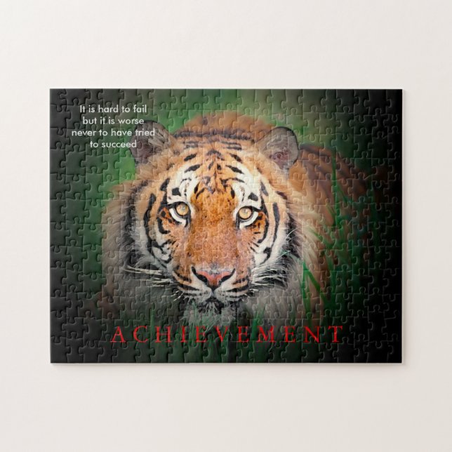 Quebra-cabeça Conquista Motivacional Tiger (Horizontal)