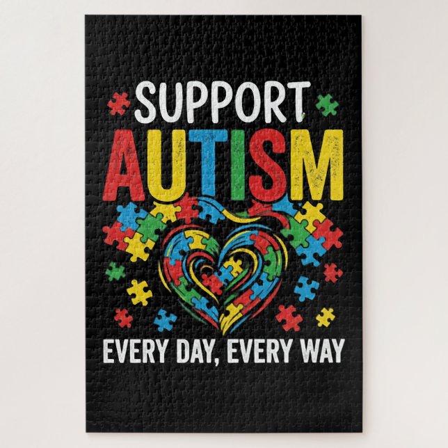 Quebra-cabeça Conscientização do autismo (Vertical)