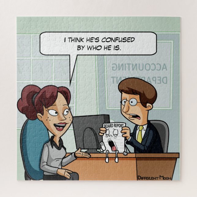 Quebra-cabeça Conselho de Contabilidade dos Diretores Pun Jigsaw (Vertical)