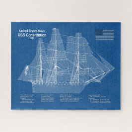 Quebra-cabeça Constituição USS - ABD de Planos de Impressão de P