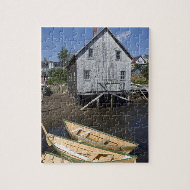 Quebra-cabeça Construtor de dories, Lunenburg, Nova Escócia, Can (Vertical)