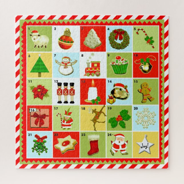 Quebra-cabeça Contagem Regressiva de Natal (Vertical)