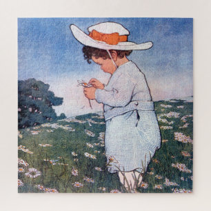 Quebra-cabeça Contar Fortuna da Flor, Jessie Willcox Smith
