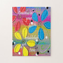 Quebra-cabeça Continue em sua fé