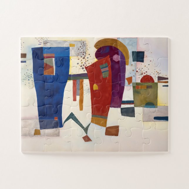 Quebra-cabeça Contraste Acompanhado, Kandinsky  (Horizontal)