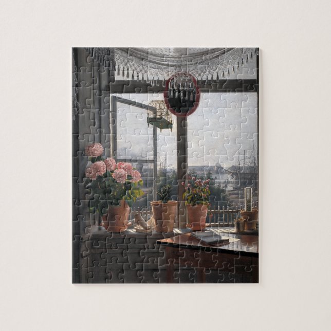 Quebra-cabeça Convite Costeiro: Abrir Janela e Capa (Vertical)