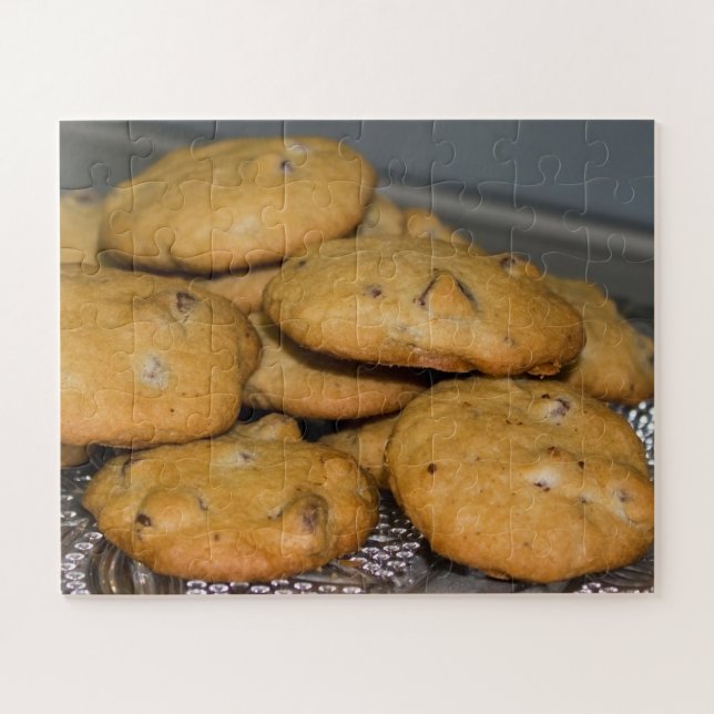 Quebra-cabeça Cookies Chip de Chocolate em Foto Púltimo (Horizontal)