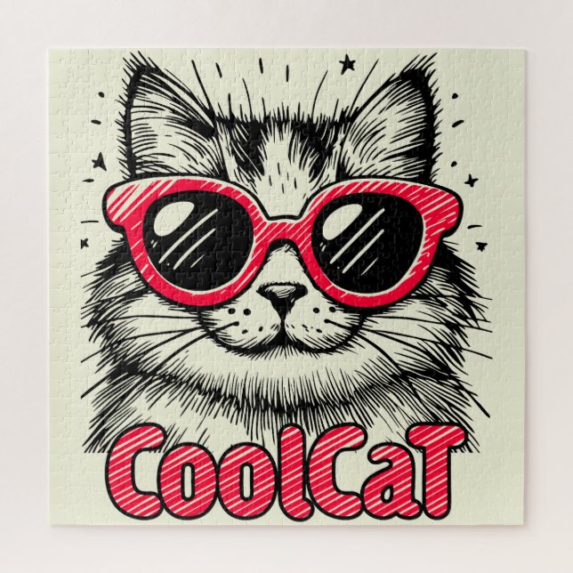 Quebra-cabeça Cool Cat 1 (Vertical)