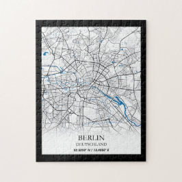 Quebra-cabeça Coordenadas do Mapa da Cidade da Alemanha, Alemanh