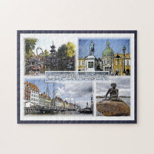 Quebra-cabeça Copenhaga - Dinamarca - Mosaico -