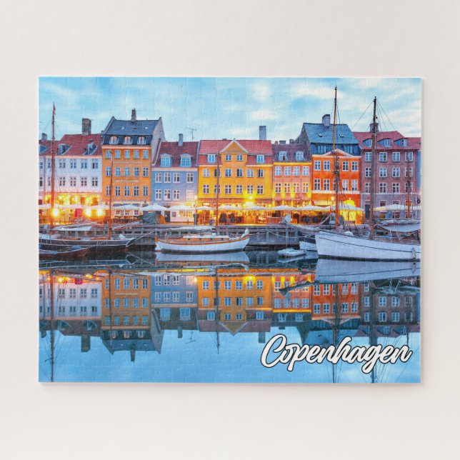 Quebra-cabeça Copenhaga histórica, Dinamarca (Horizontal)