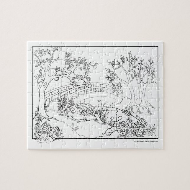 Quebra-cabeça COR-ME! Faça seu próprio item de presente exclusiv (Horizontal)