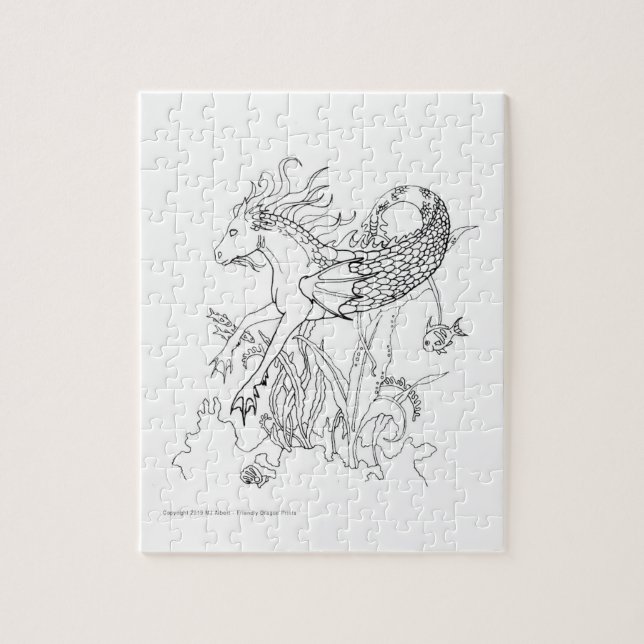 Quebra-cabeça COR-ME! Faça seu próprio item de presente exclusiv (Vertical)