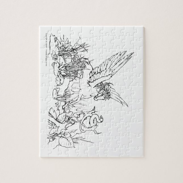 Quebra-cabeça COR-ME! Faça seu próprio item de presente exclusiv (Vertical)