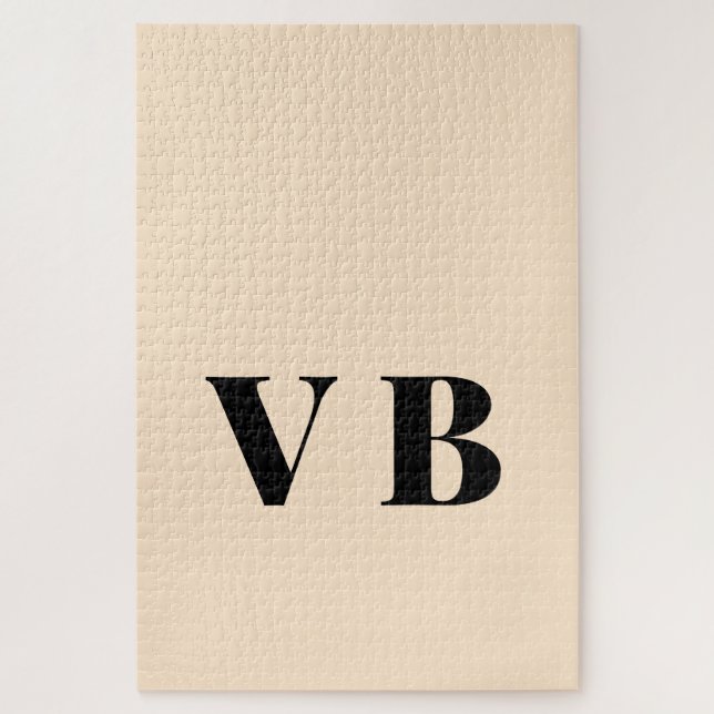 Quebra-cabeça cor personalizada pastel simples mínima sólida per (Vertical)
