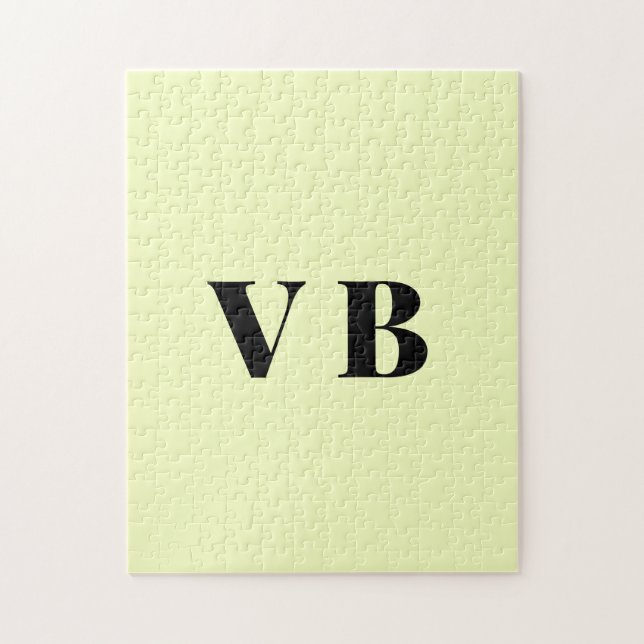 Quebra-cabeça cor personalizada pastel simples mínima sólida per (Vertical)
