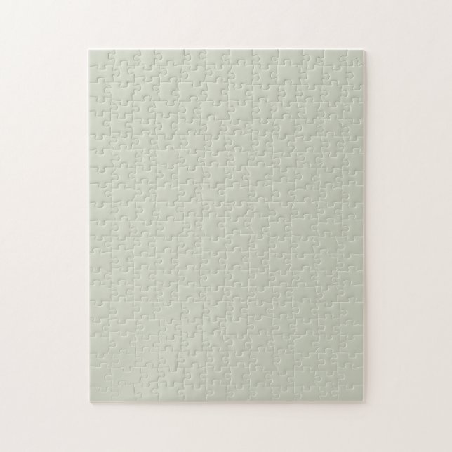 Quebra-cabeça Cor Sólida do Sage Branco (Vertical)