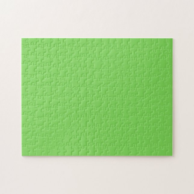 Quebra-cabeça Cor Verde Sólida (Horizontal)