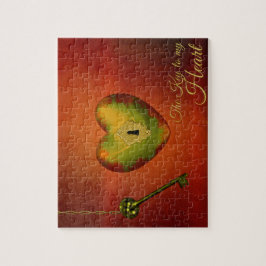 Quebra-cabeça Coração do ouro com Chave