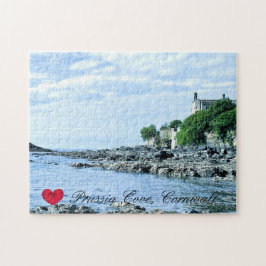 Quebra-cabeça Coração Personalizado Prussia Cove Morning Cornwal