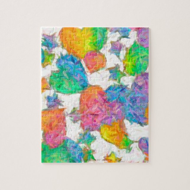 Quebra-cabeça Corações de São Valentão em Pastel Impressionista (Vertical)