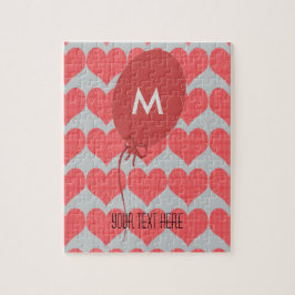 Quebra-cabeça Corações do Balão Vermelho Bonito