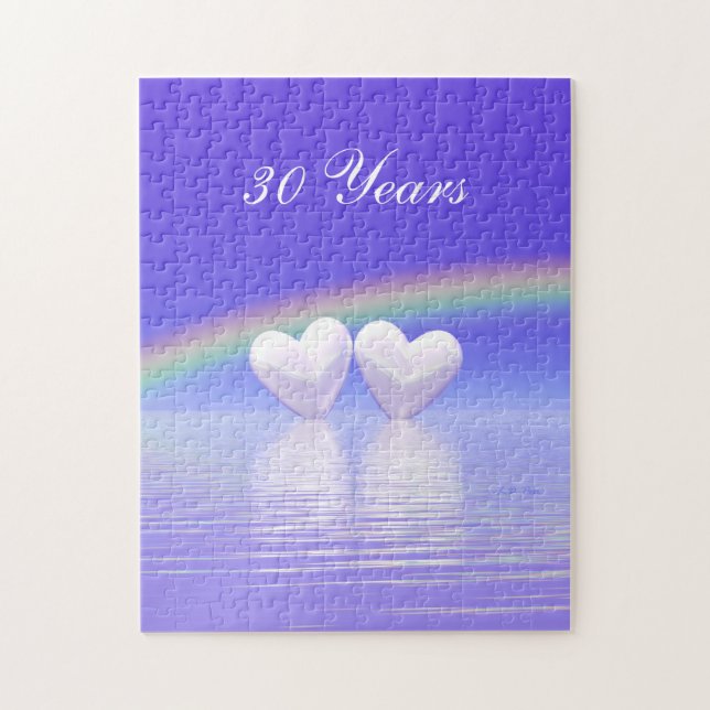 Quebra-cabeça Corações Pérola do 30 (Vertical)