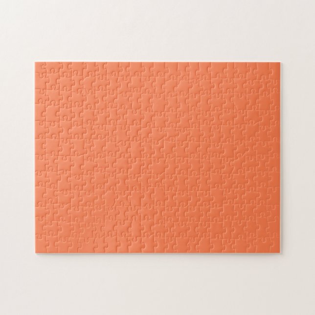 Quebra-cabeça Coral Cor Sólida Fundo Branco (Horizontal)