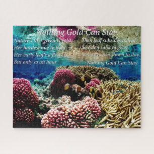 Quebra-cabeça coral-marinho e dois peixes-palhaço