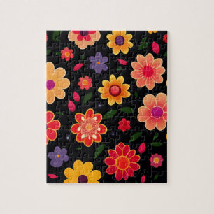 Quebra-cabeça Corante Floral Bonito